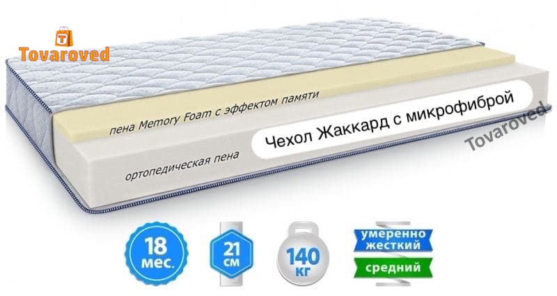 

Матрас ортопедический 160х200 Sleep&Fly Silver Edition OZON
