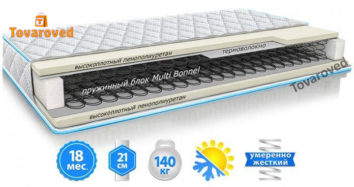 

Матрас двусторонний 80х190 Sleep&Fly Standart Plus стрейч с вискозой