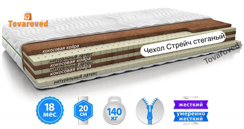 

Матрас ортопедический 150х190 EVOLUTION CASCADE
