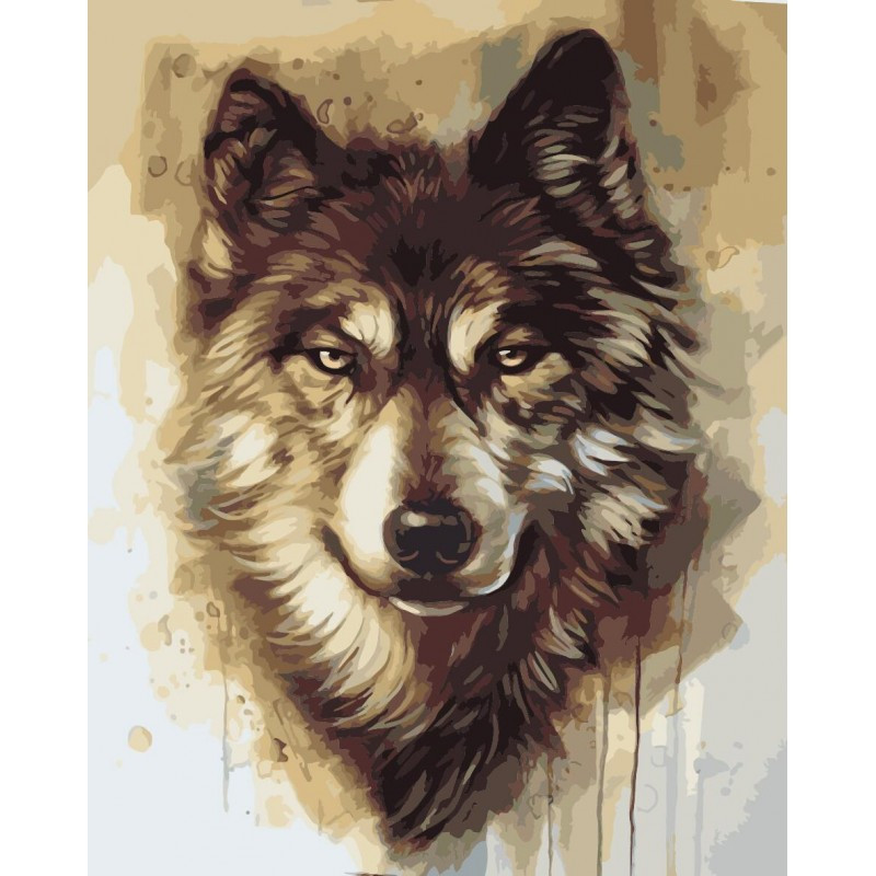 

Картина для рисования по номерам Идейка "Вожак стаи" 40*50см KHO4082-RY