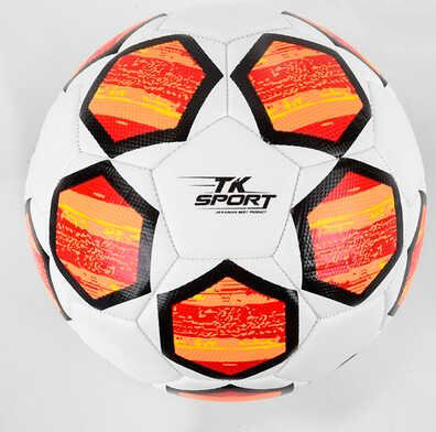 

Мяч футбольный TK SPORT C 44421 -Белый с красным