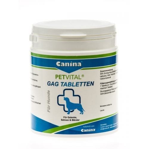 

Комплексный хондропротектор для возрастных собак и кошек Canina PETVITAL GAG (600табл) глюкозамин с экстрактом мидий