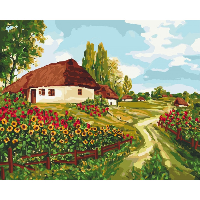 

Картина для рисования по номерам Идейка "Украинскими тропами" 40*50см KHO2277-RY