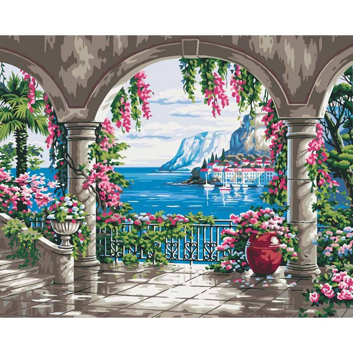 

Картина для рисования по номерам Идейка "Райское место 2" 40*50см KHO2235-RY
