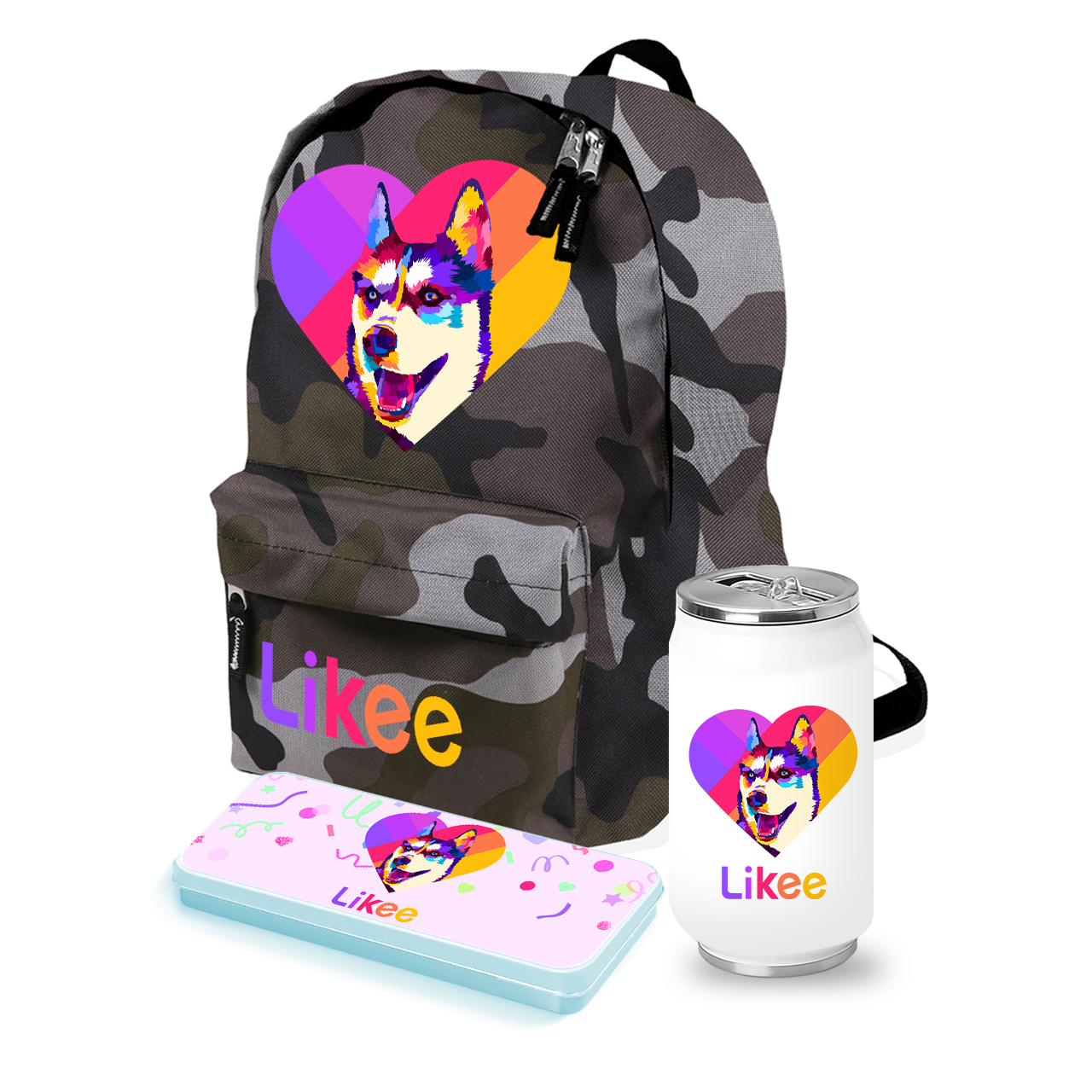 

Набор школьника Лайк Лайка (Likee Laika) (35506-1598-10) Камуфляж