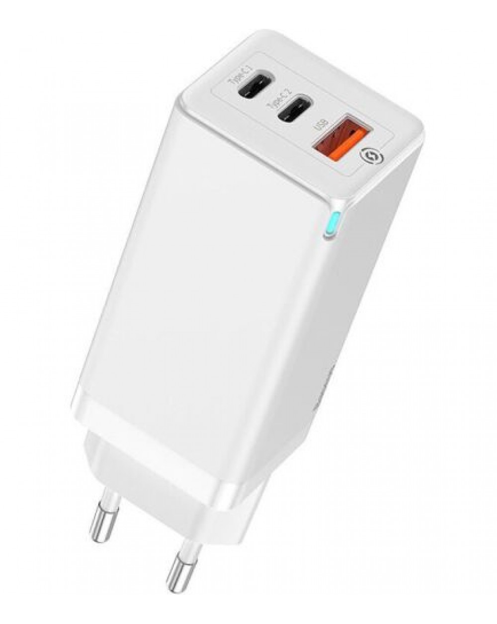 

Зарядное устройство Baseus GaN2 Pro QC 2C+U 65W EU White (BS-C915)