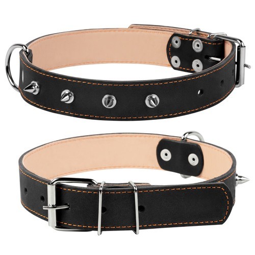 

Ошейник двойной с шипами Collar Dog BGL-WD-3502 для собак 35/48-63 см черный
