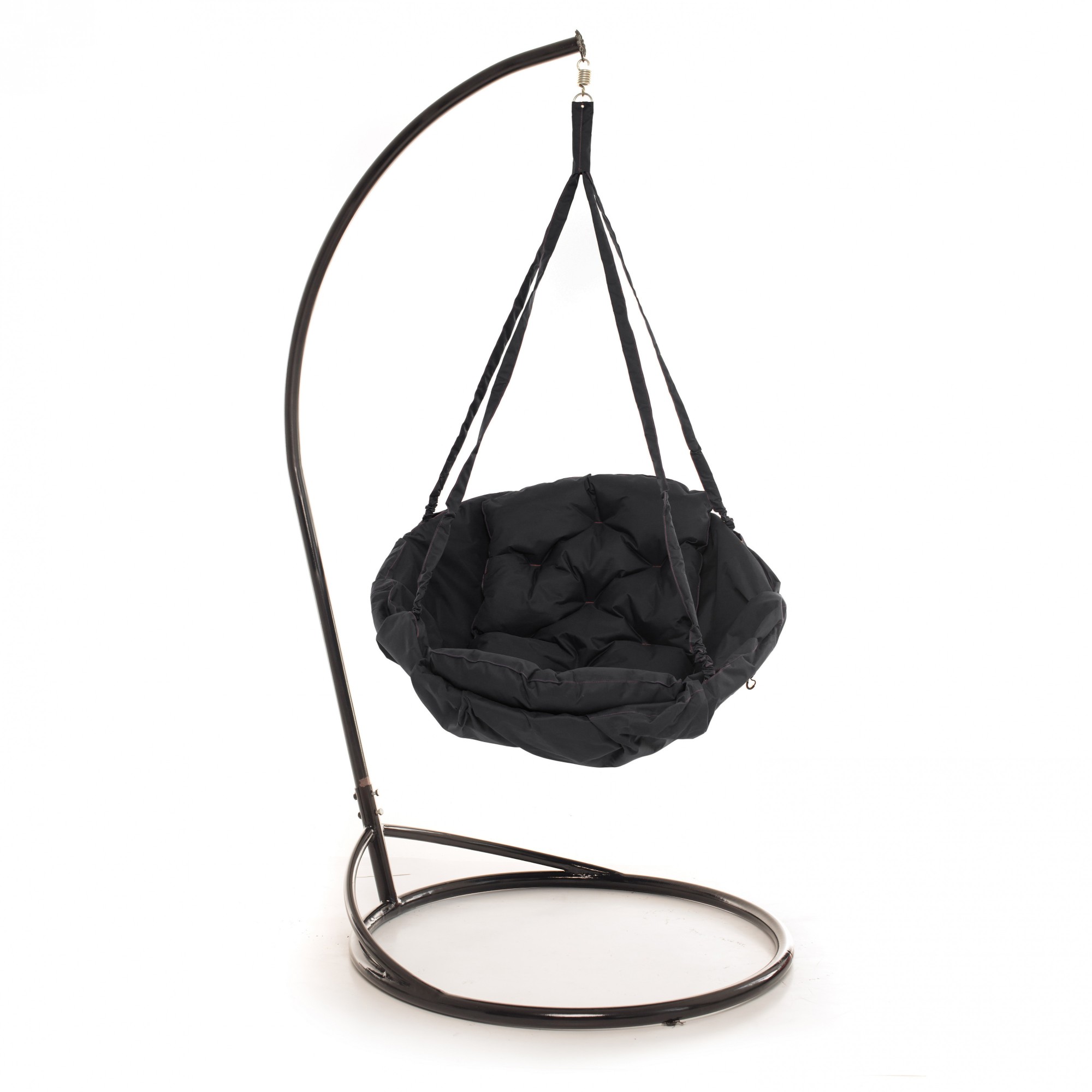 

Кресло-качеля Reswing Lounge ligth+ 200 кг. с подставкой 180 см Черный