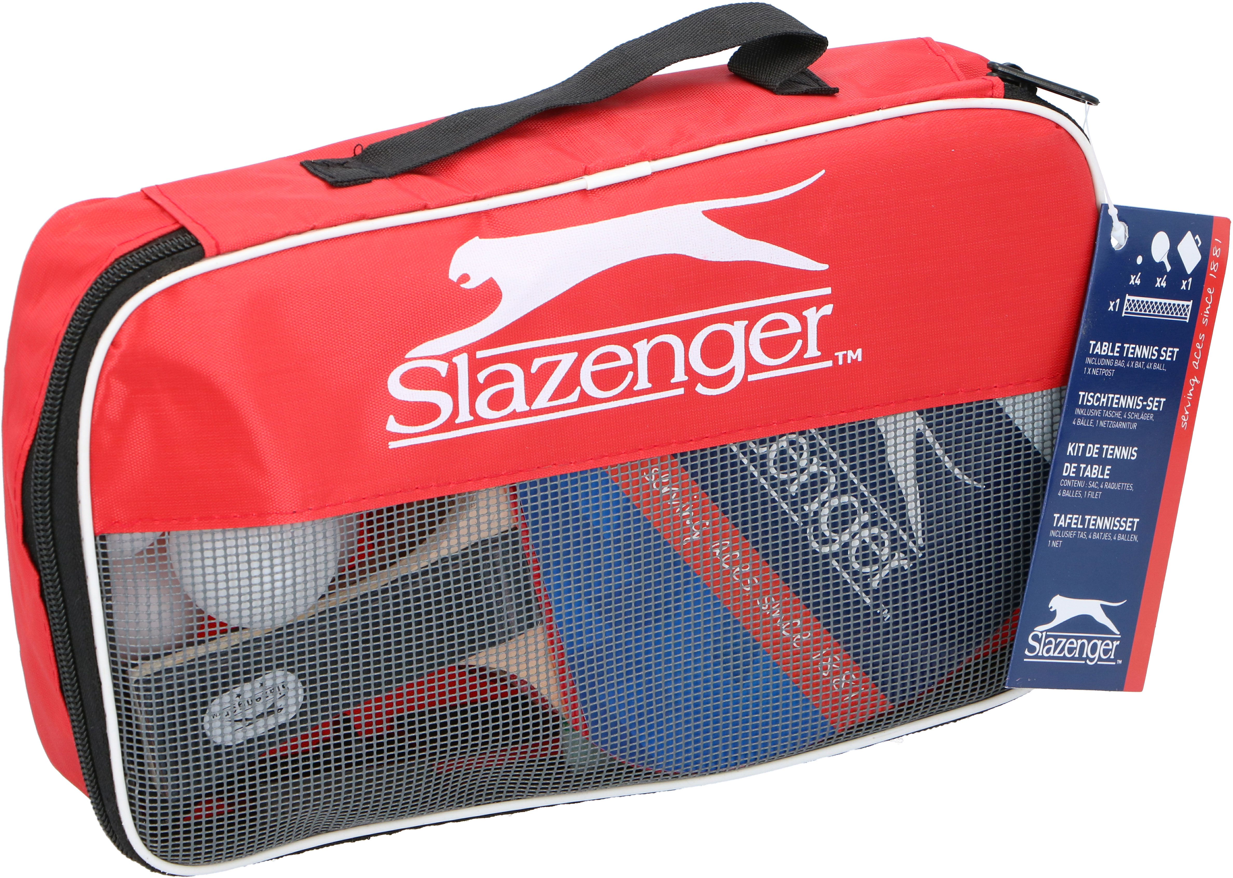 

Набор для настольного тенниса Slazenger 11 предметов 8711252225425 (871125222542)