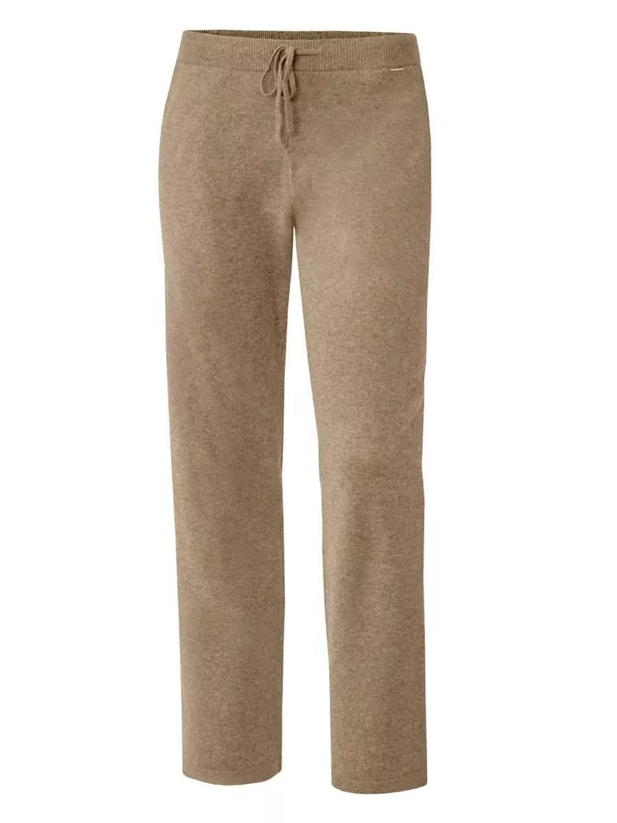 

Брюки Marc & Andre прямого свободного кроя 42 Бежевые Cashmere Blend W20-00CH110