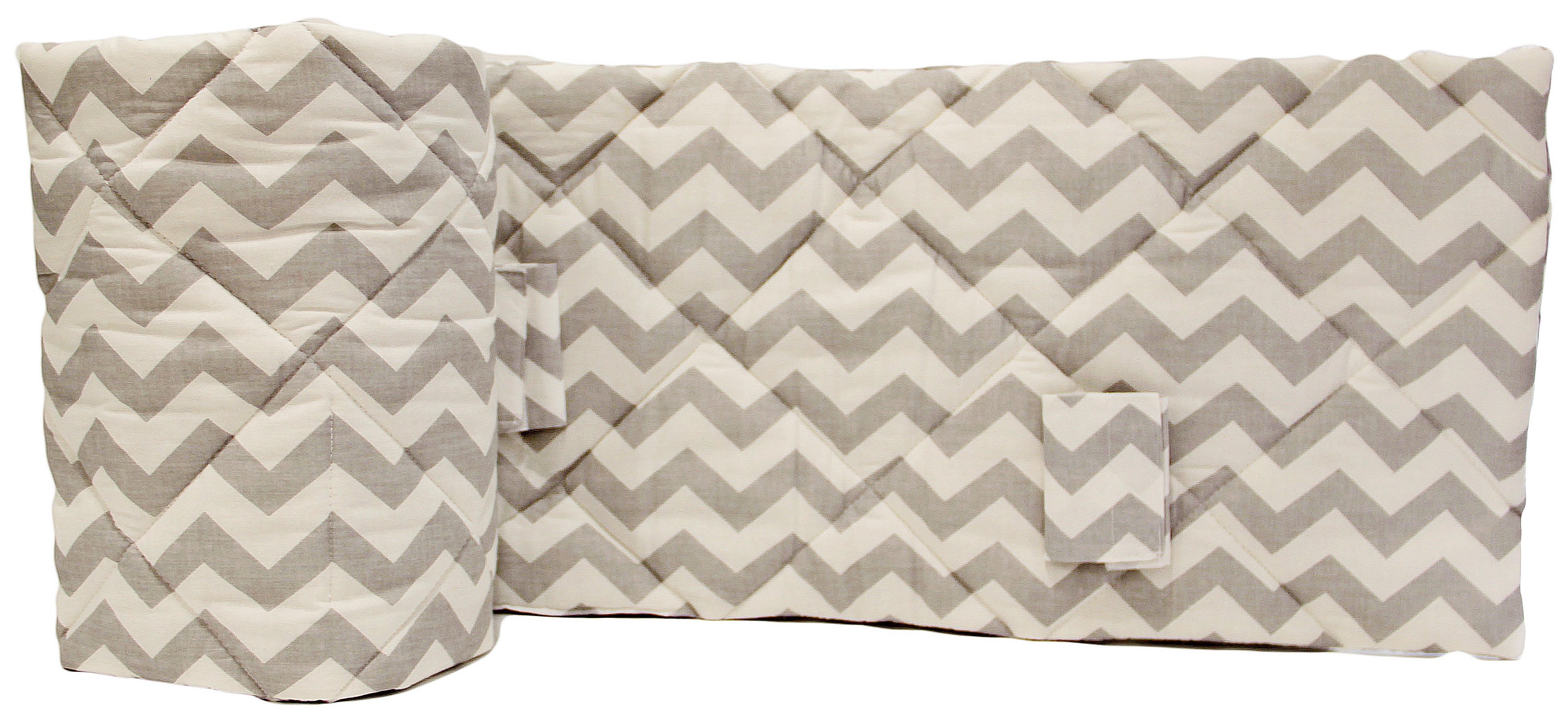 

Бортики в детскую кроватку Lamon Gray Chevron 105х30 2 шт