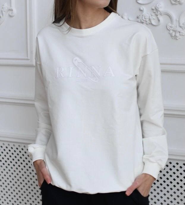 

Свитшот женский Rinna Rossi  белый (9106, Свитшот женский Rinna Rossi 40 белый (9106)