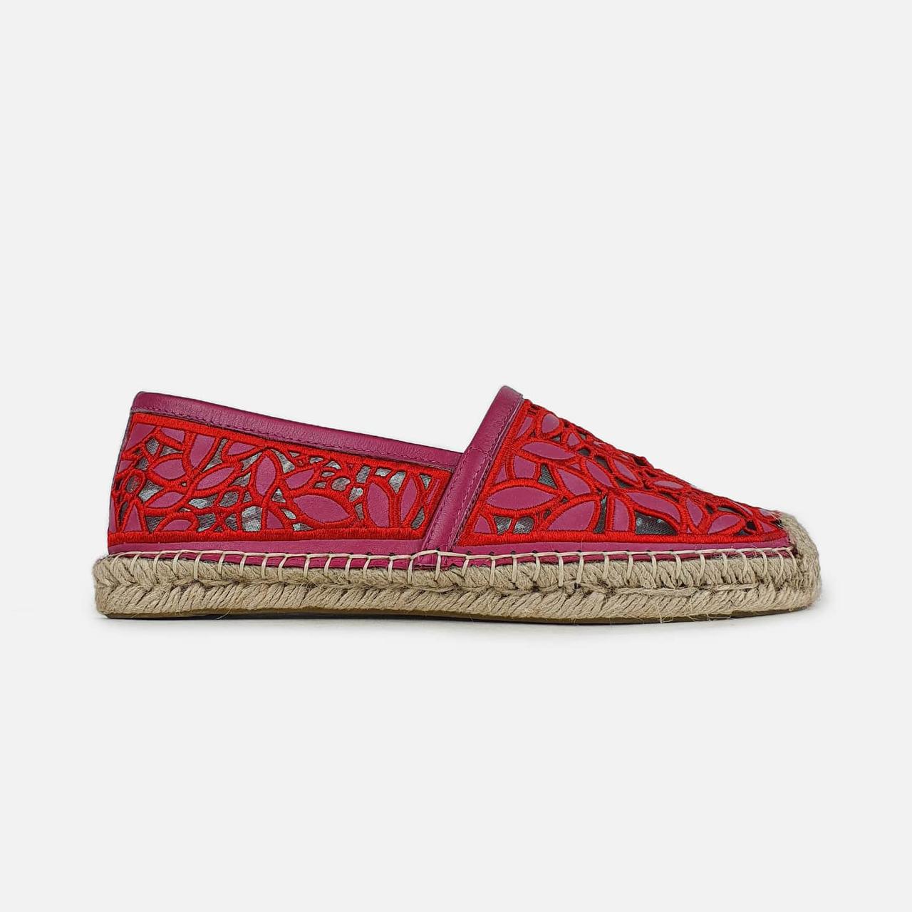 

Эспадрильи летние ажурные натуральная кожа на плоской подошве розовые 37 , Fashion, TB000001rose