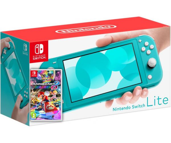 

Nintendo Switch Lite Turquoise + Игра Mario Kart 8 Deluxe (русская версия)