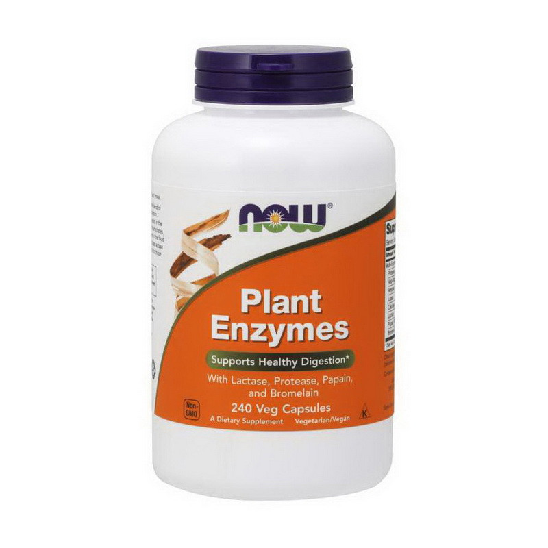

Растительные ферменты для пищеварения Нау Фудс / Now Foods Plant Enzymes (240 veg caps)