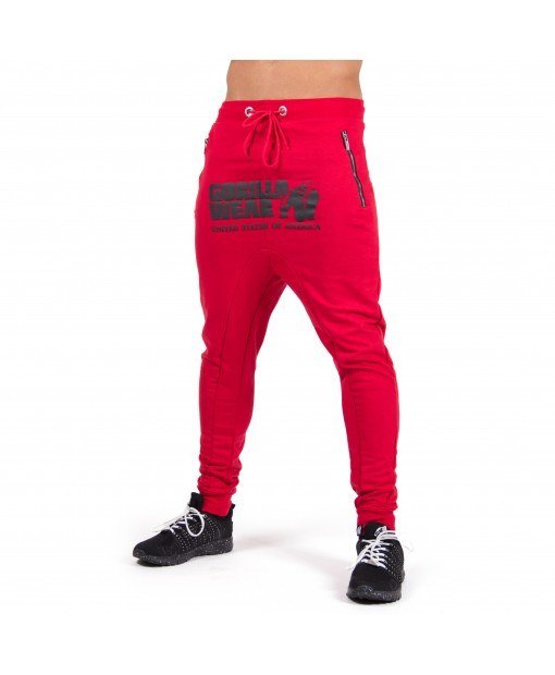 

Спортивные штаны Gorilla Wear Alabama Drop Crotch Joggers  Красные, Спортивные штаны Gorilla Wear Alabama Drop Crotch Joggers 2XL Красные