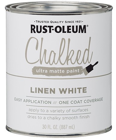 

Краска Rust Oleum меловая белая, банка 0,946л (арт.285140)