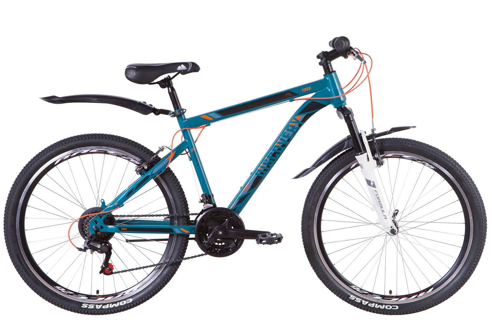 

Велосипед 26" Discovery TREK 13" малахитовый (м) 2021