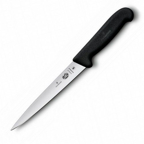 

Ніж кухонний Victorinox Fibrox Filleting Flex філейний 18 см чорний (Vx53703.18)