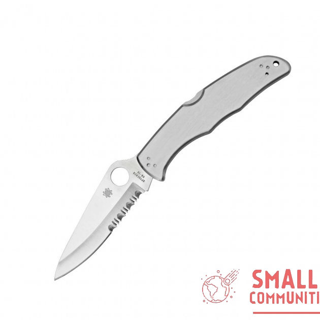 

Ніж складний Spyderco Endura 4 Steel Handle, напівсерейтор (C10PS)