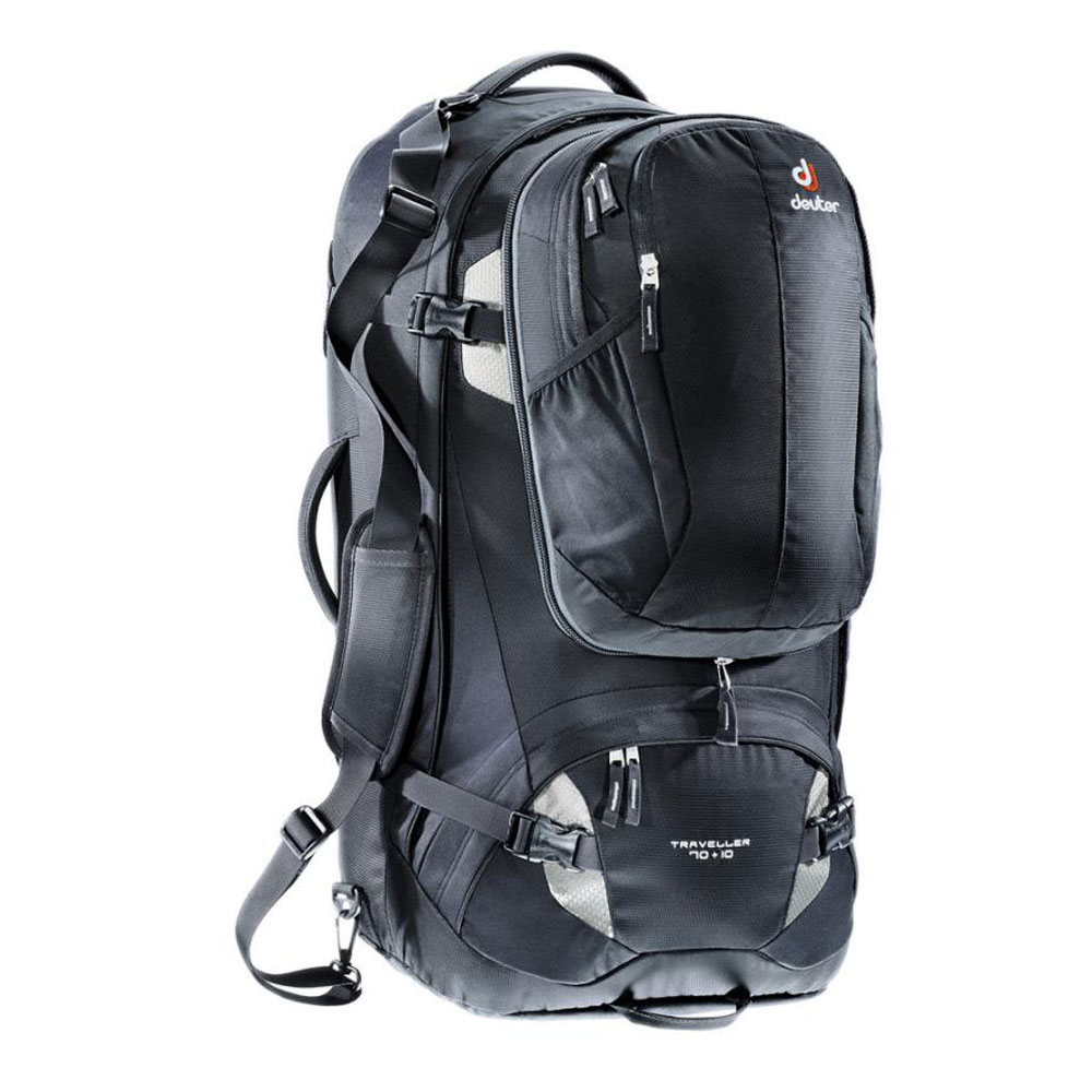 

Рюкзак Deuter Traveller, 70 + 10 л, black-silver