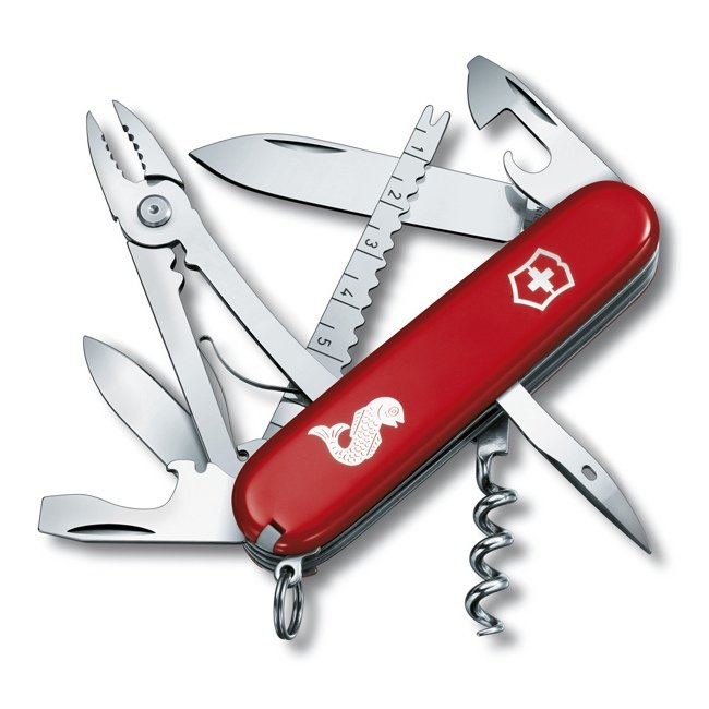 

1.3653.72 Ніж Victorinox Swiss Army Angler червоний
