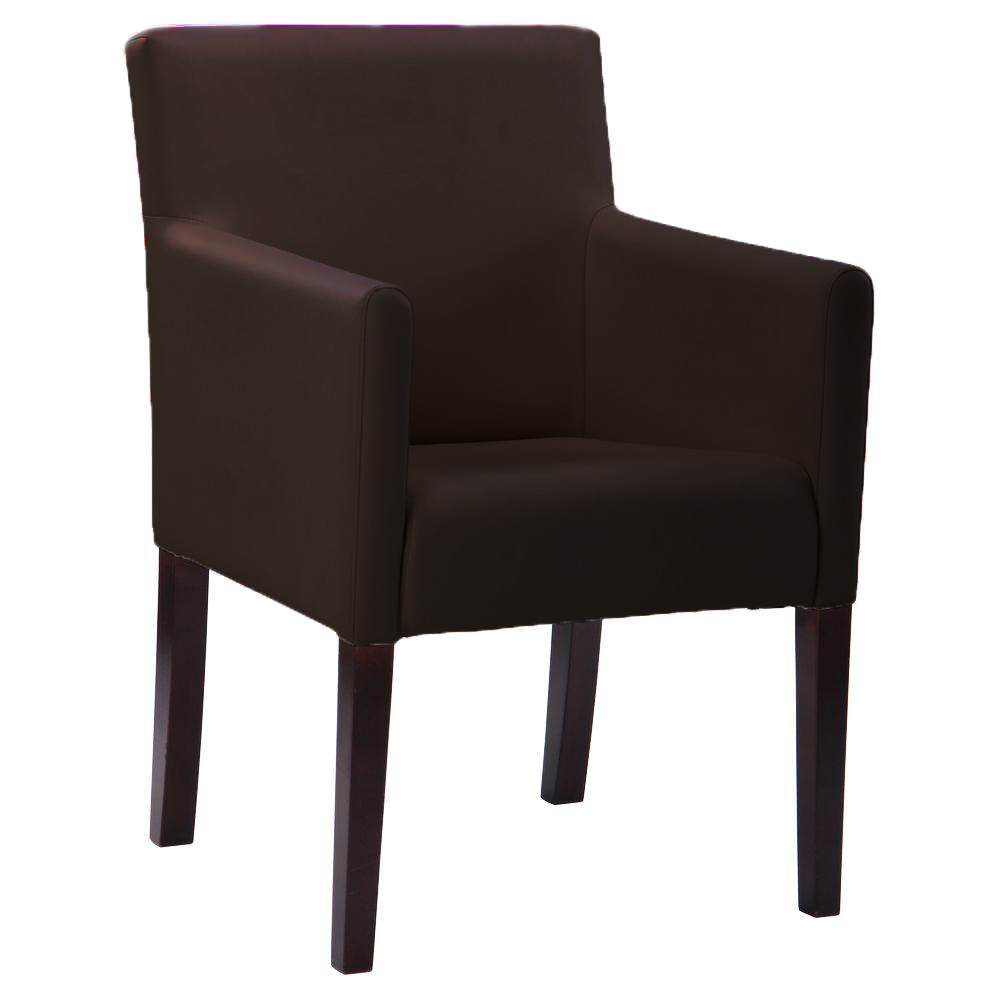 

Кресло в гостиную, спальню Лорд дерево венге/кожзаменитель Мадрас дк браун темно-коричневый AMF