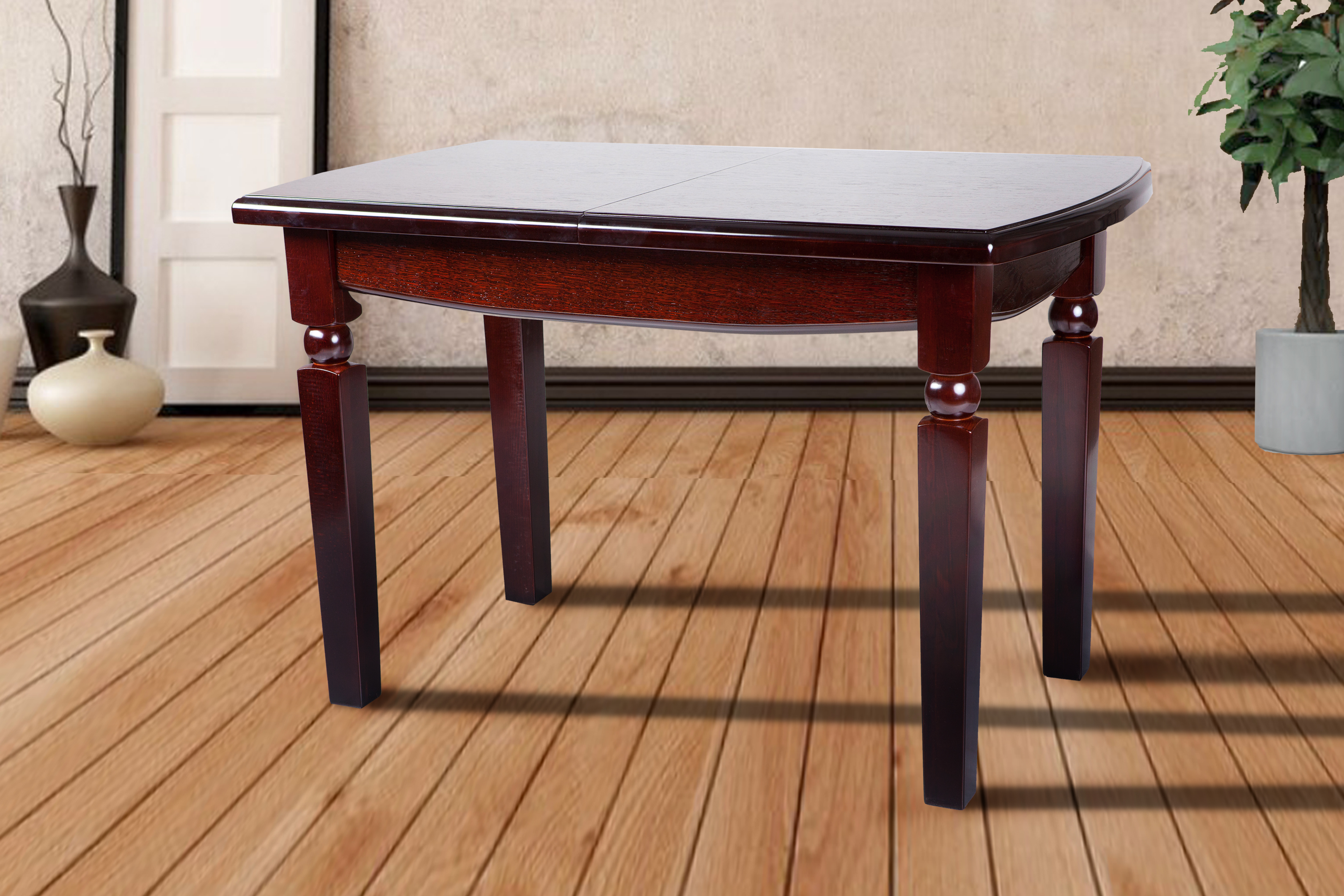 

Раскалданой обеденный стол деревянный Кайман Микс Мебель цвет Каштан