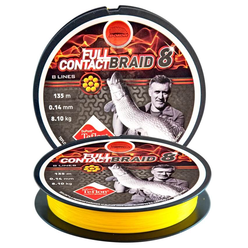 

Плетеный шнур Bokor Full Contact 8 Braid Yellow 0,25mm 135m (30990025)