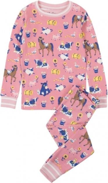 

Піжама Hatley Farm Friends 8A рожева 128см (F18FFK204O)