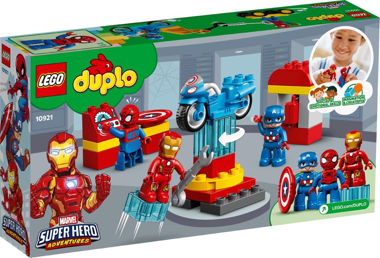 

Конструктор LEGO DUPLO Super Heroes Marvel Comics Лаборатория супергероев 30 деталей (10921)