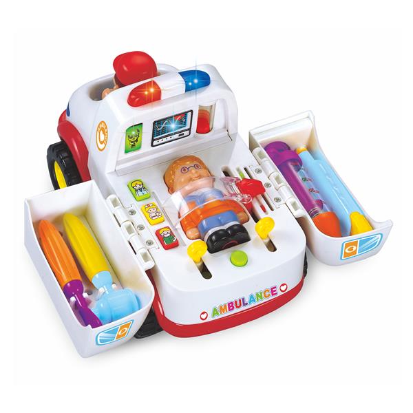 

Музыкальная машинка Hola Toys Скорая помощь с инструментами (836)