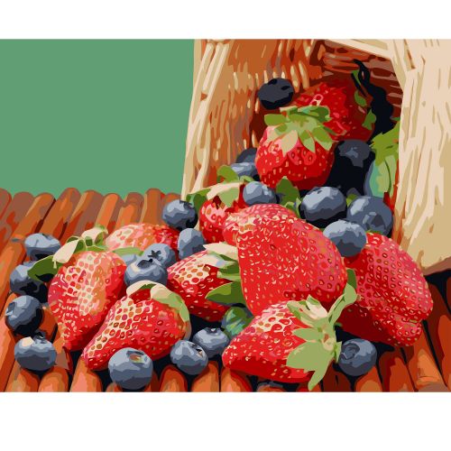 

Картина по номерам "Голубика и клубника" ★★★★★