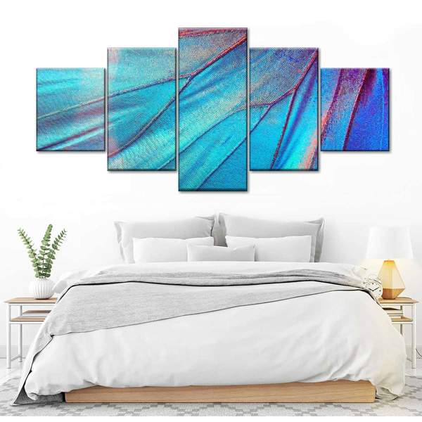 

Модульная картина из пяти частей Крыло насекомого 162x72 см