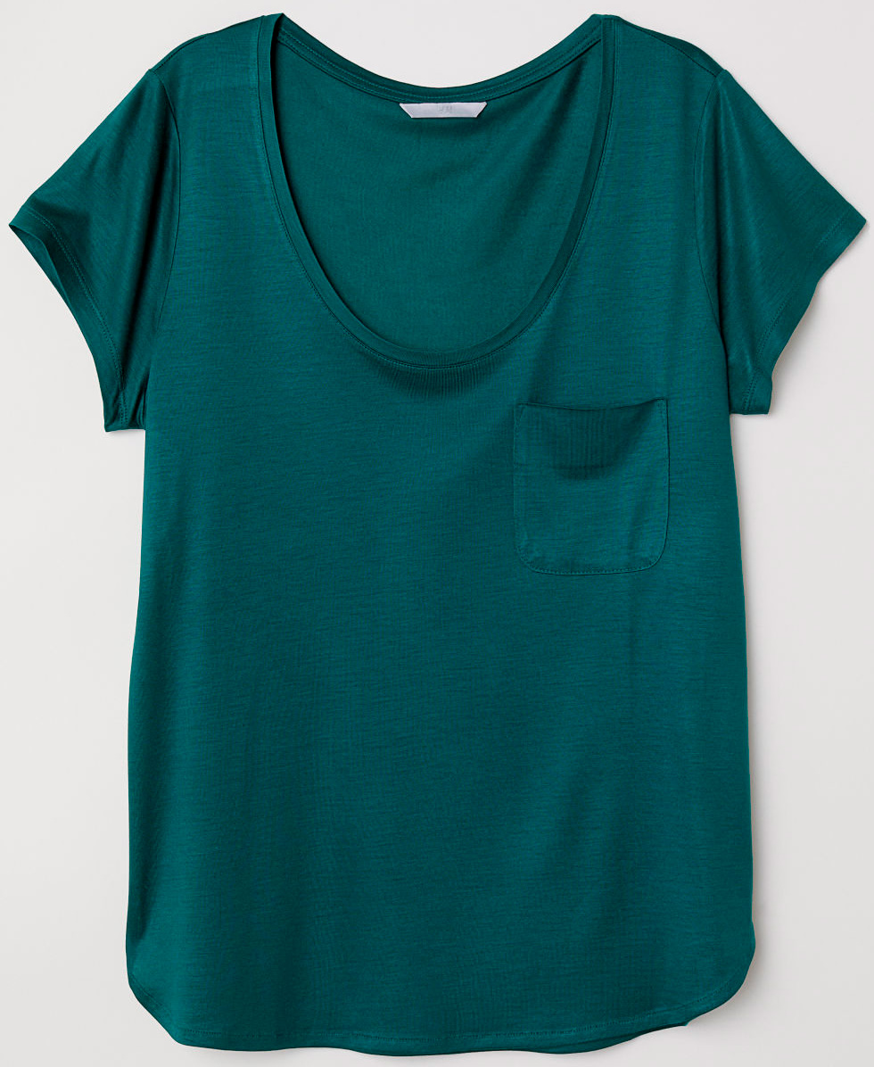 

Футболка H&M 12-5486137 M Зеленая