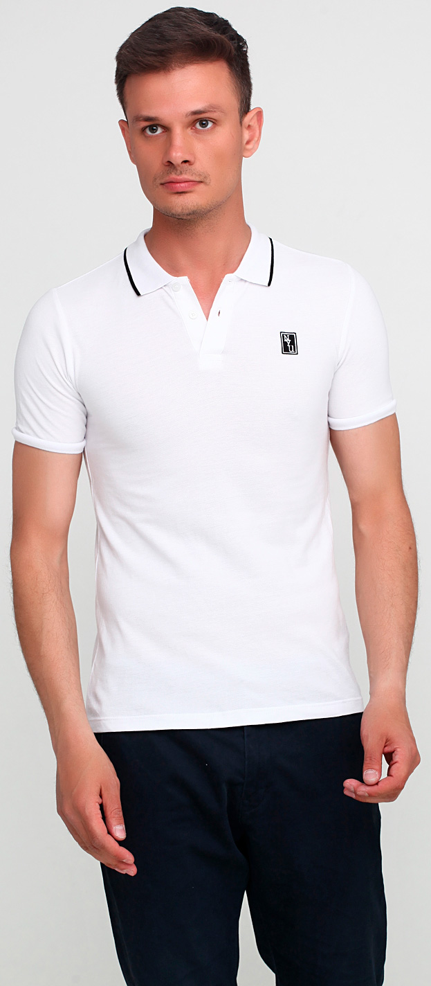 

Поло H&M 12-6544107 L Белое