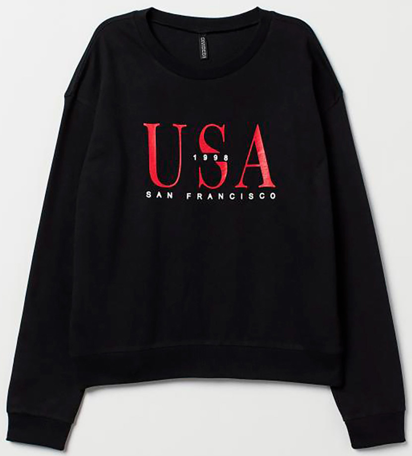 

Свитшот H&M 6983289  Черный, Свитшот H&M 6983289 S Черный