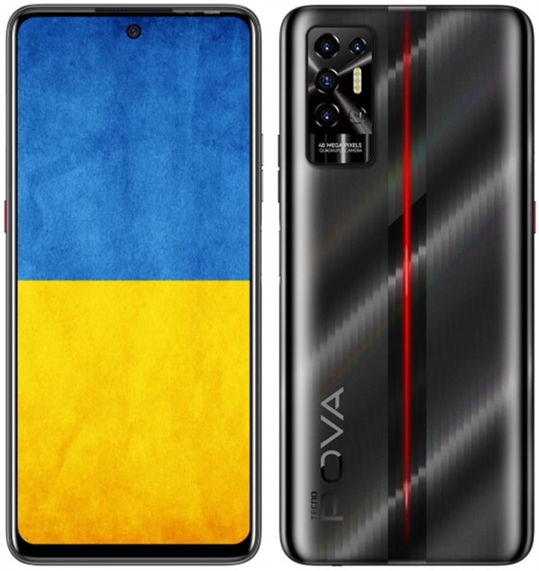 

Смартфон Tecno Pova-2 (LE7n) 4/128GB Dual Sim Dazzle Black