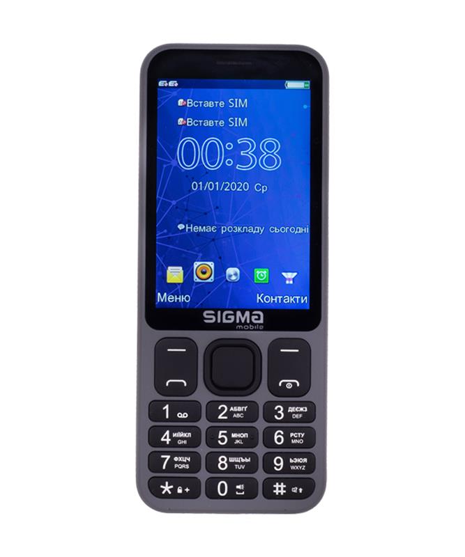 

Мобильный телефон Sigma mobile X-Style 351 Lider Dual Sim Grey