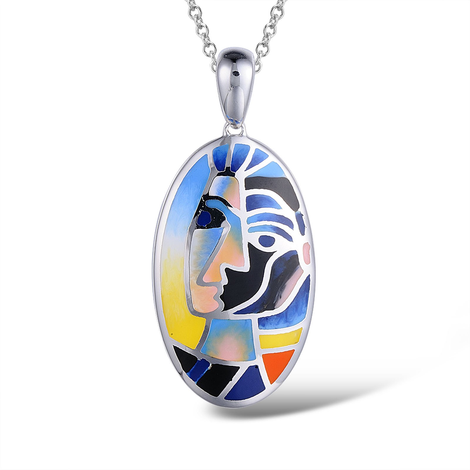 

Кулон из серебра с эмалью 1715753