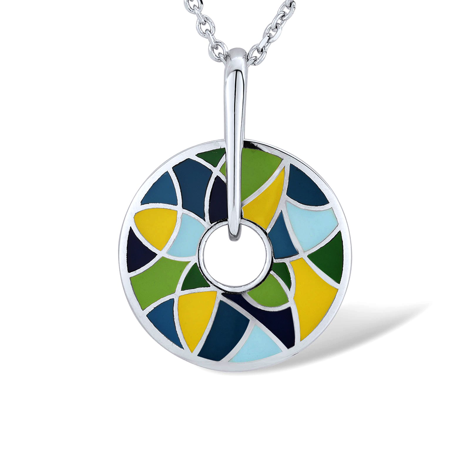 

Кулон из серебра с эмалью 1715424