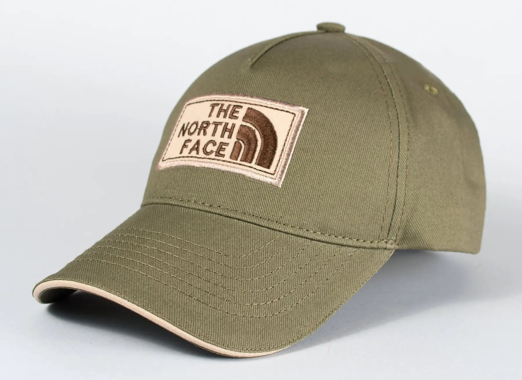 

Бейсболка Exclusive вышивка The North Fase хаки