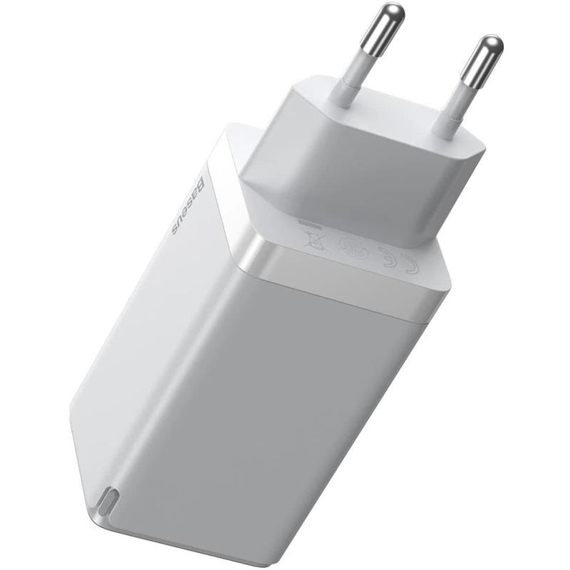 

Сетевое зарядное устройство Baseus GaN2 Pro (3USB) 65W White (CCGAN2P-B02)