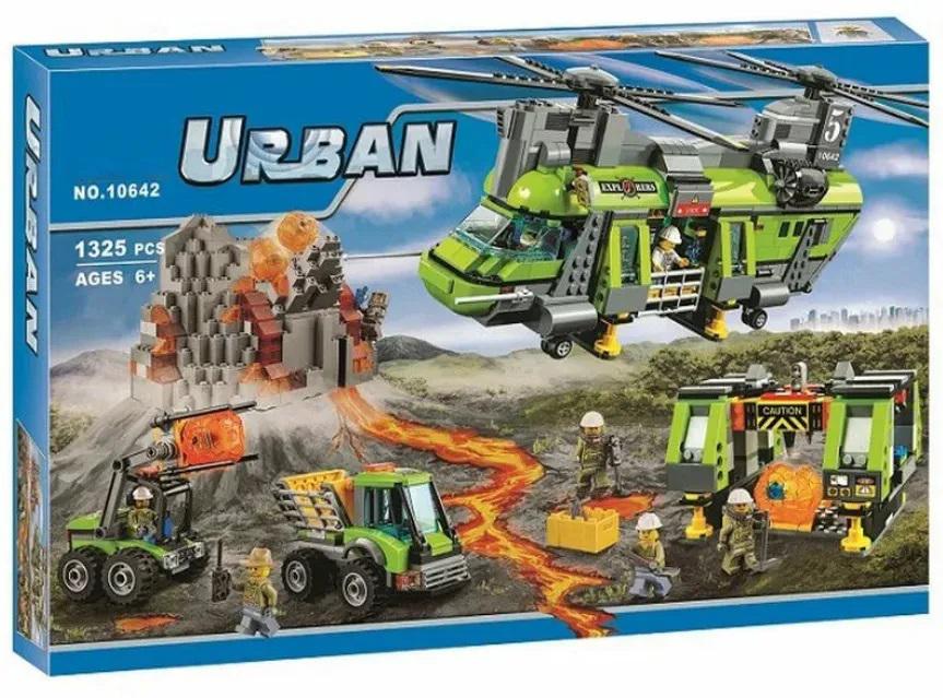 

Конструктор Urban 10642/60125 Тяжёлый транспортный исследовательский вертолёт Вулкан 1325 деталей