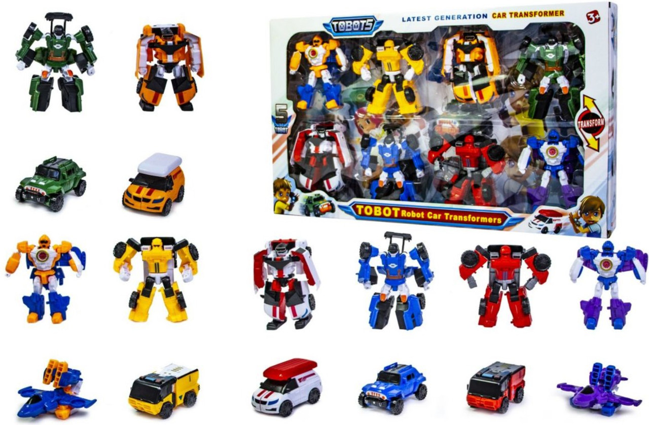 

Игровой набор Трансформеры Тобот 5, 8 шт., DT-339-10, для детей от 3 лет