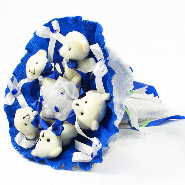 

Букет из игрушек Royaltoys Мишки 5 синий R5711117-5290IT