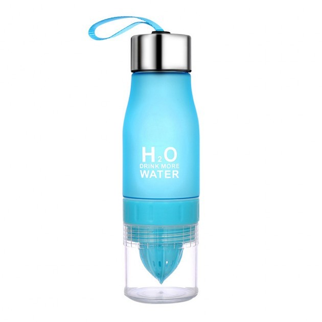 

Бутылка для воды и напитков H2O Water Bottle с соковыжималкой 650 мл Голубой