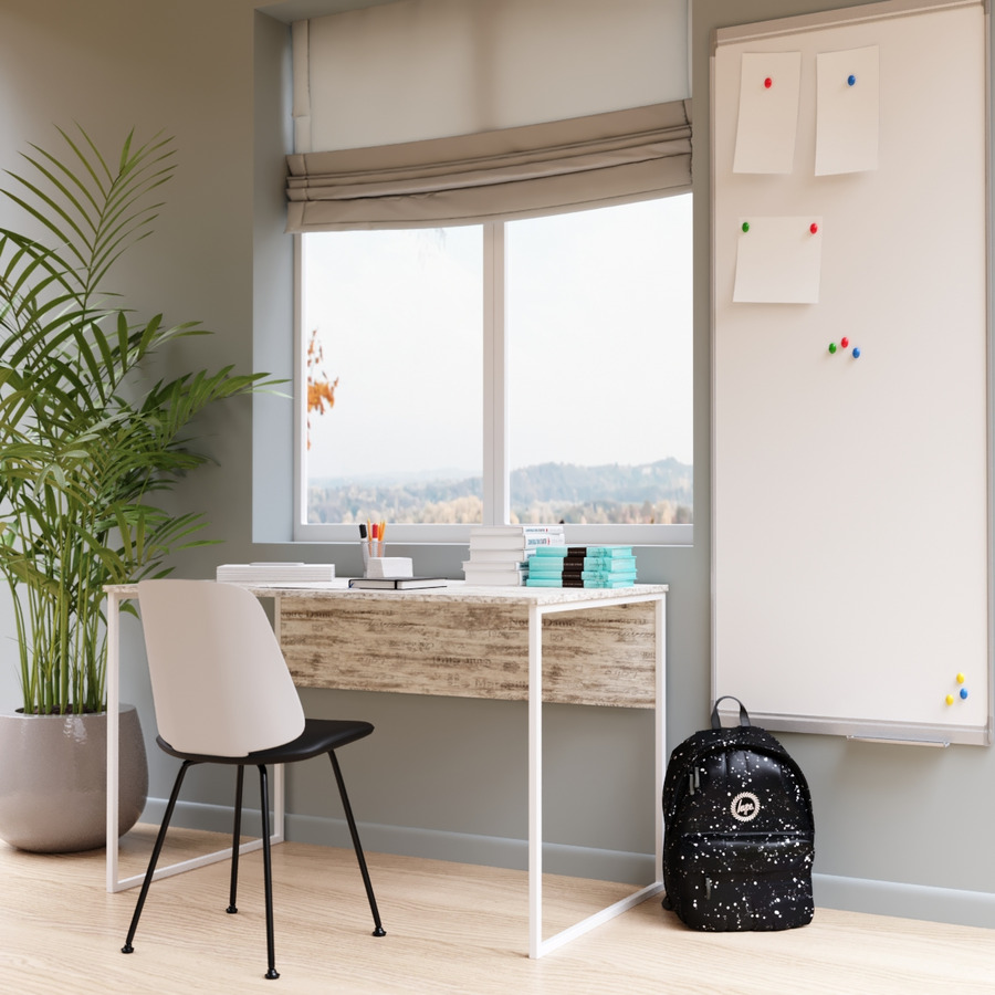 

Стол компьютерный Fenster Универ 2 Белый 74x120x60 столешница Кантри