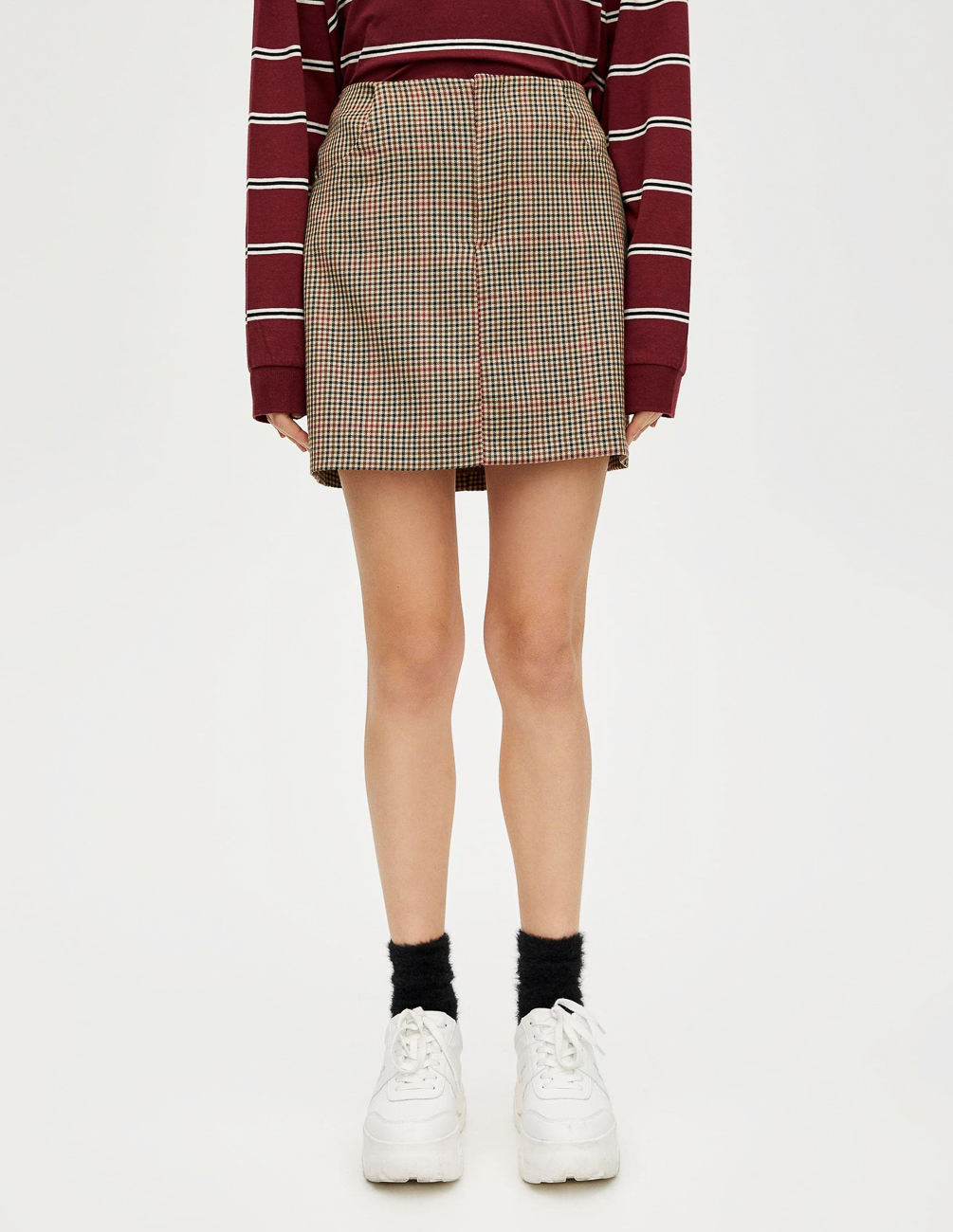 

Юбка PULL & BEAR Ж1065798 (5398/316/700) цвет коричневый XS