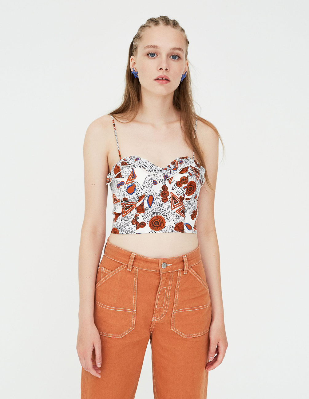 

Топ PULL & BEAR Ж1066858 (9471/350/711) цвет белый M